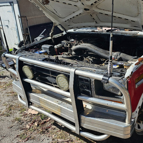 Engine bay of the Birdy Bus Ambo