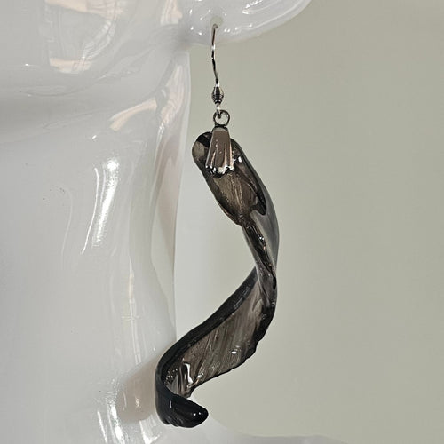 Bandit Sun Conure Feather Earrings | Handmade Parrot Feather Jewellery | MF-ER-1007