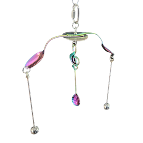 Musical Mayhem Coloured Stainless Steel Bird Toy