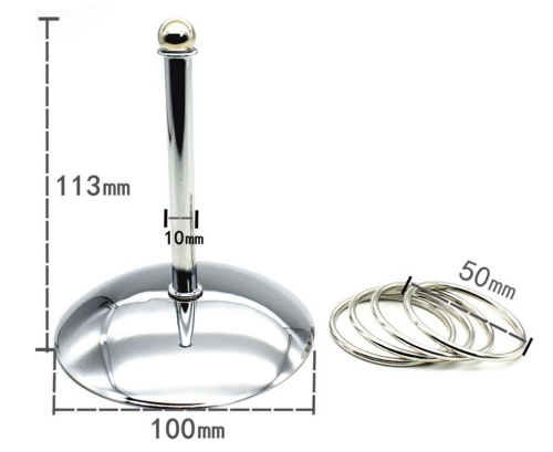 Large bird safe ring toss game with measurements