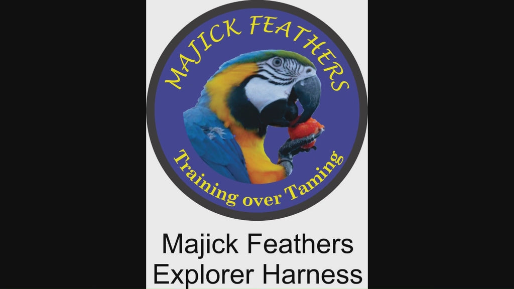 Majick Feathers Explorer Clip-Up Bird Harness