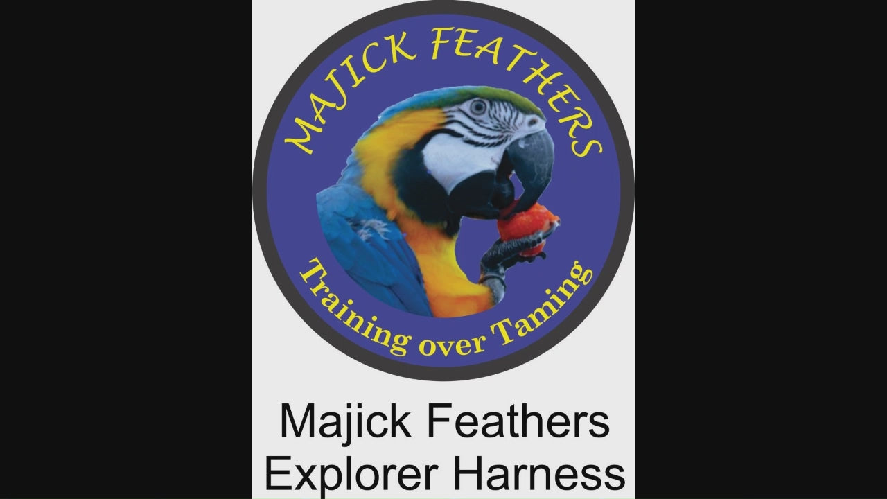 Majick Feathers Explorer Clip-Up Bird Harness